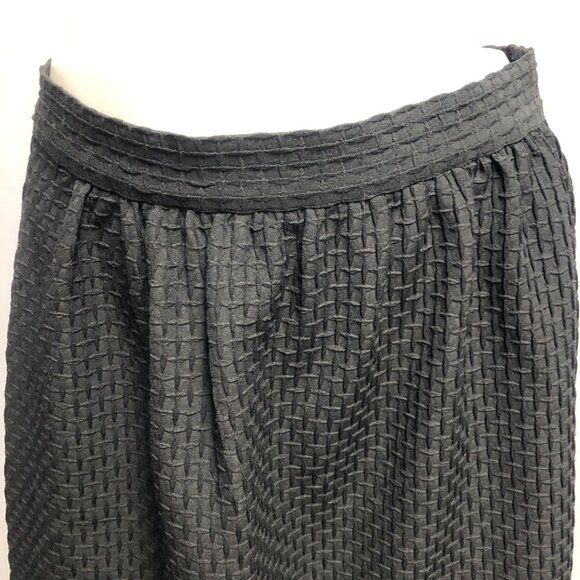 Kensie Skirt Womens Size Small Black Textured Zippered A-Line Office Evening - Picture 2 of 6